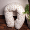 Coussin de maternité et d’allaitement 170 cm petit fleurs