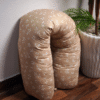 Coussin de maternité et d’allaitement 170 cm petit fleurs beige
