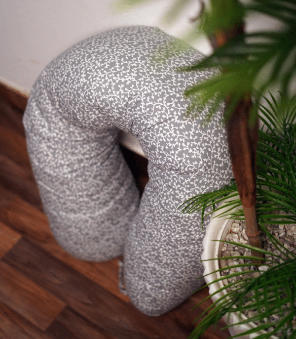 Coussin de maternité et d’allaitement 170 cm gris arbre blanc