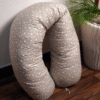 Coussin de maternité et d’allaitement 170 cm Étoile beige