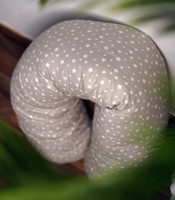 Coussin de maternité et d’allaitement 170 cm Étoile beige